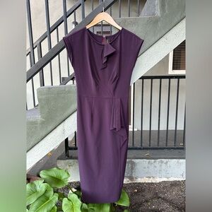 Stop Staring Pencil Dress Retro Pinup Rockabilly Rare Eggplant Size Small